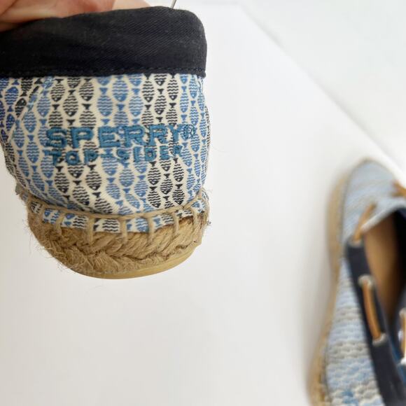 Sperry Top-Sider Katama Fish Espadrilles Boat Shoes Size 7.5 Flats Slip On - Picture 8 of 10